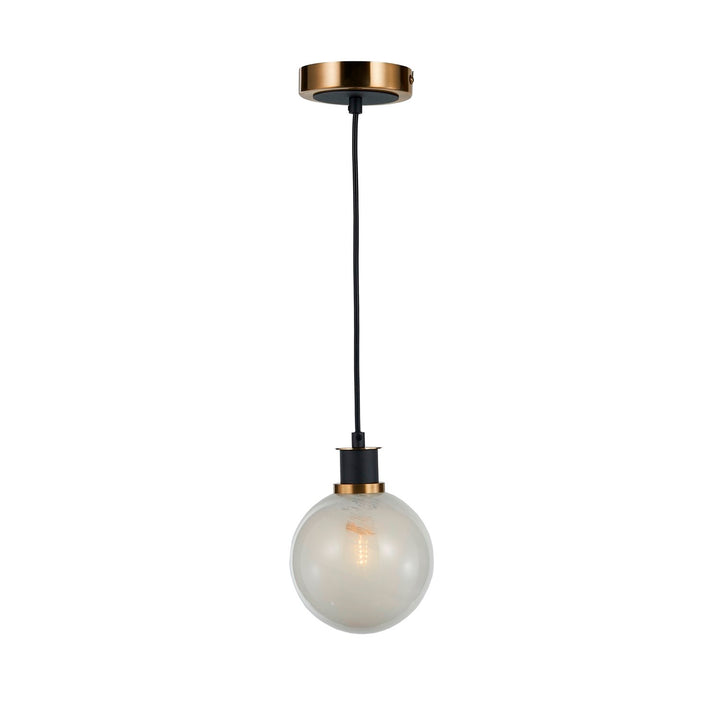 Collection 1-Light Pendant Black And Brushed Brass