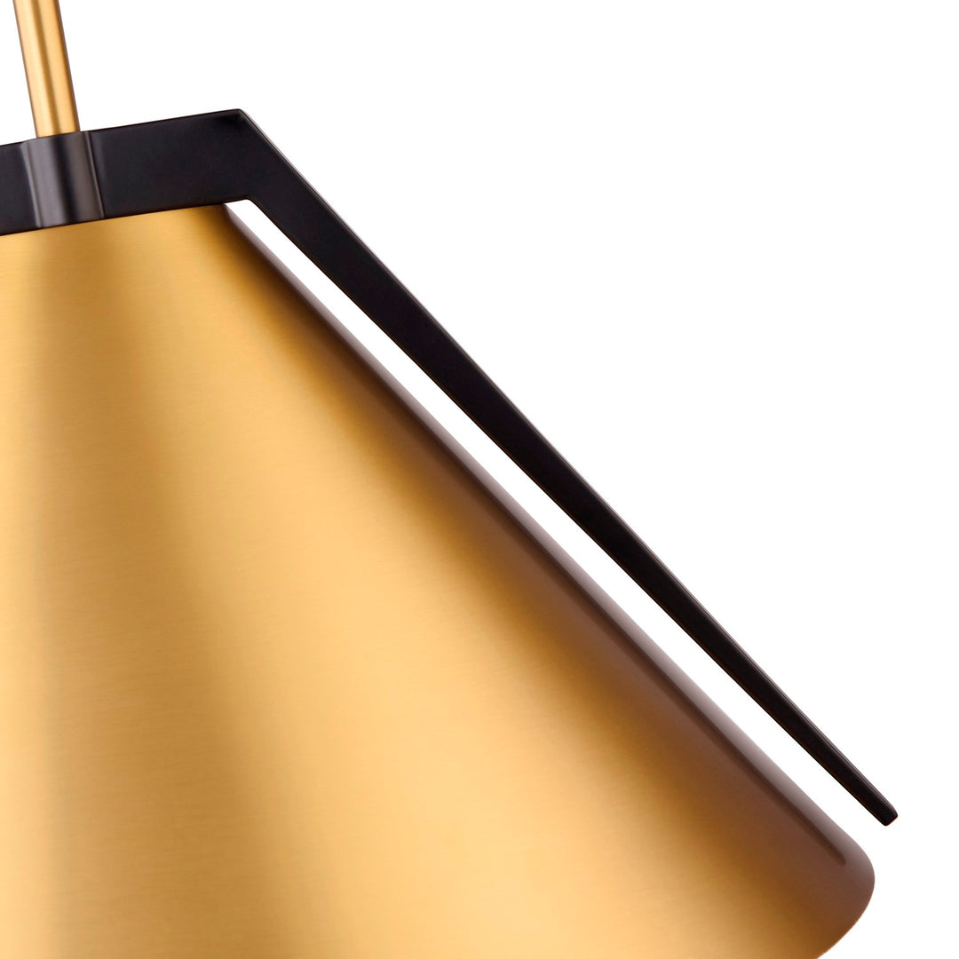 Collection 1-Light Pendant Brass And Black
