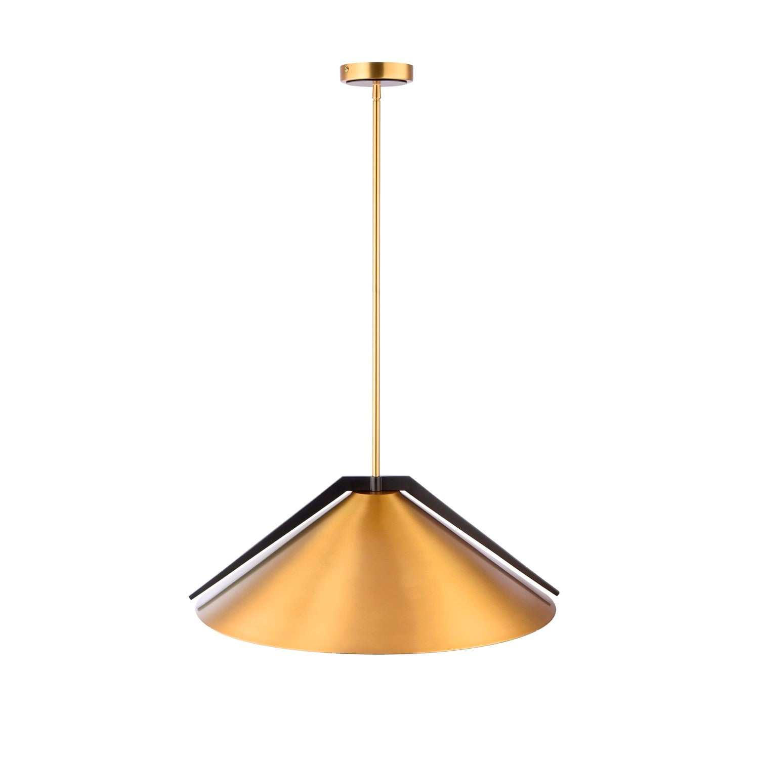 Collection 3-Light Pendant Brass And Black