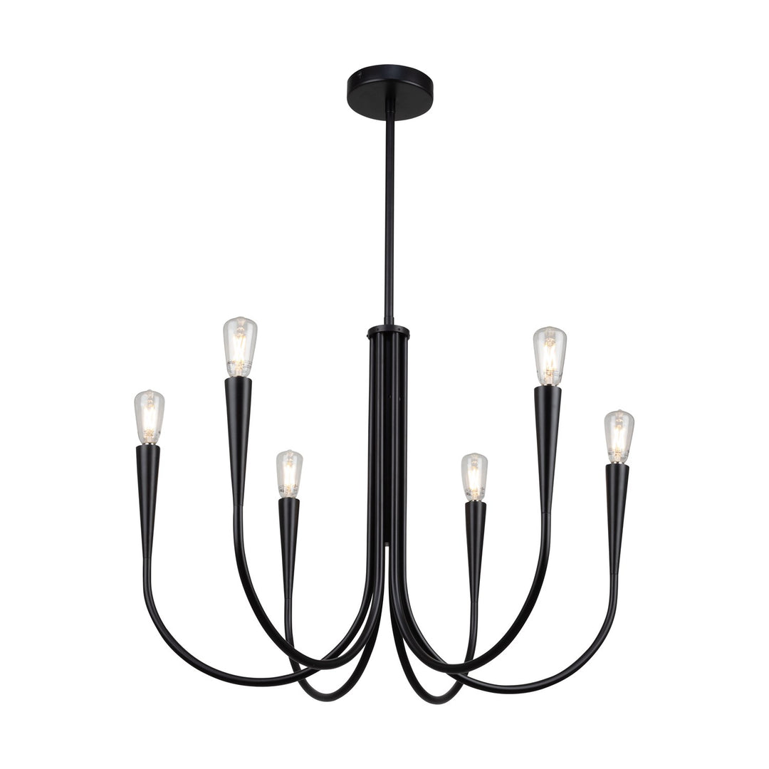 Collection 6-Light Chandelier Black by Artcraft