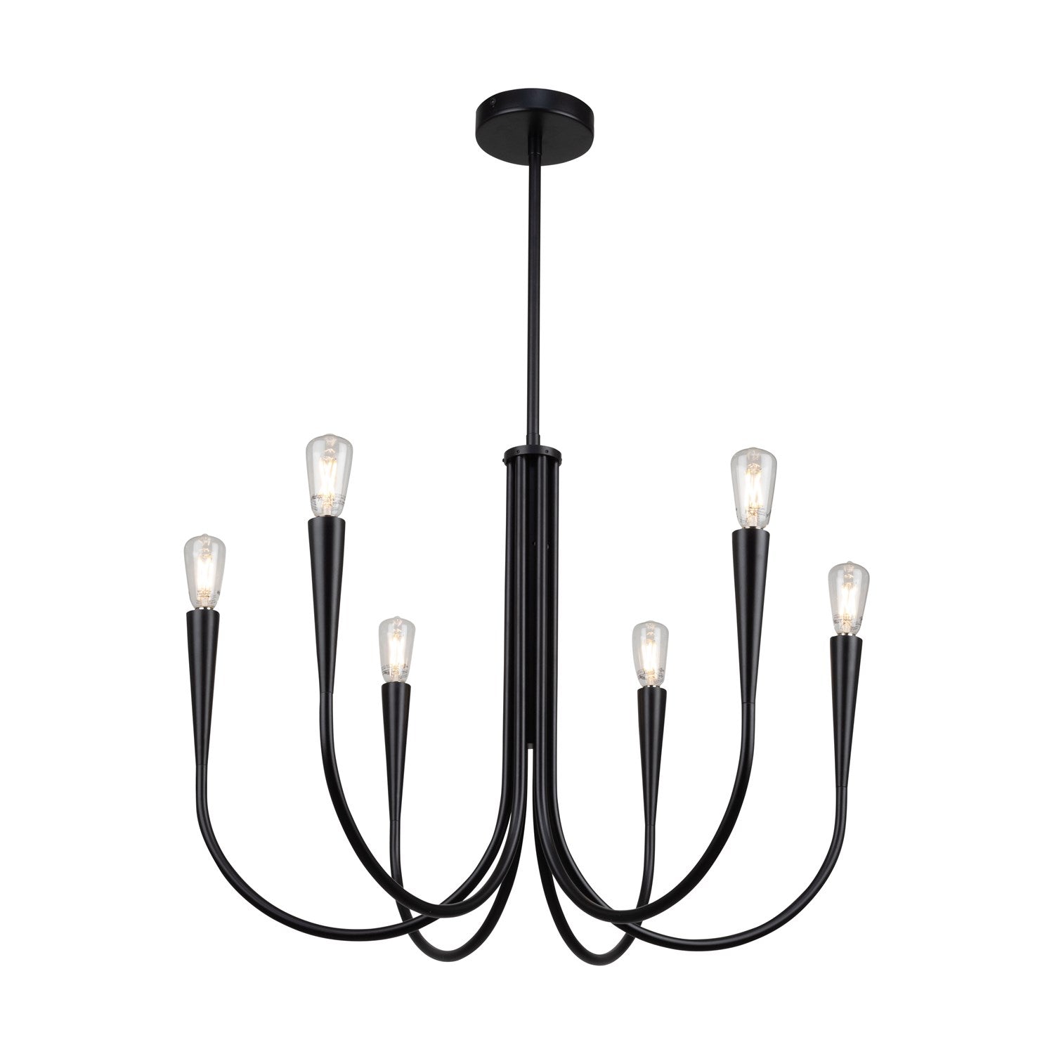 Collection 6-Light Chandelier Black by Artcraft
