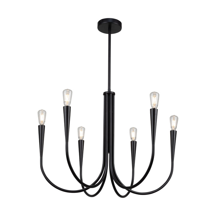 Collection 6-Light Chandelier Black by Artcraft