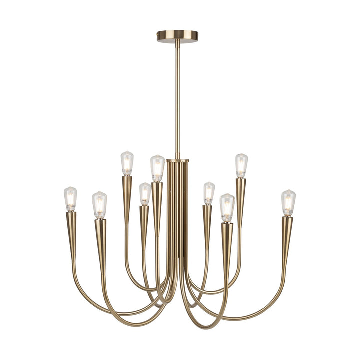 Collection 9-Light Chandelier Brass