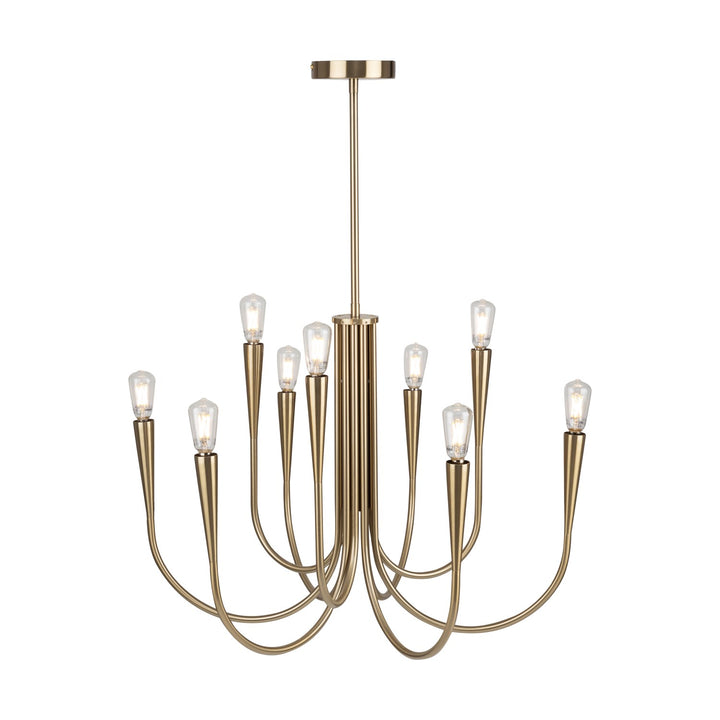 Collection 9-Light Chandelier Brass