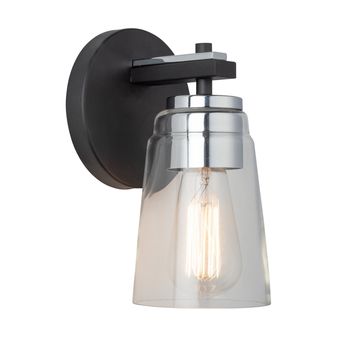 Collection 1-Light Bathroom Black And Chrome