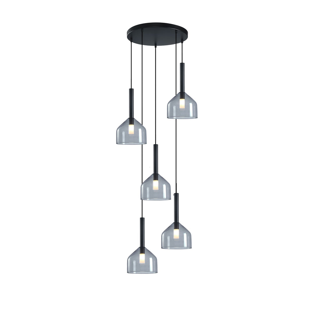 Collection 5-Light Chandelier Black by Artcraft