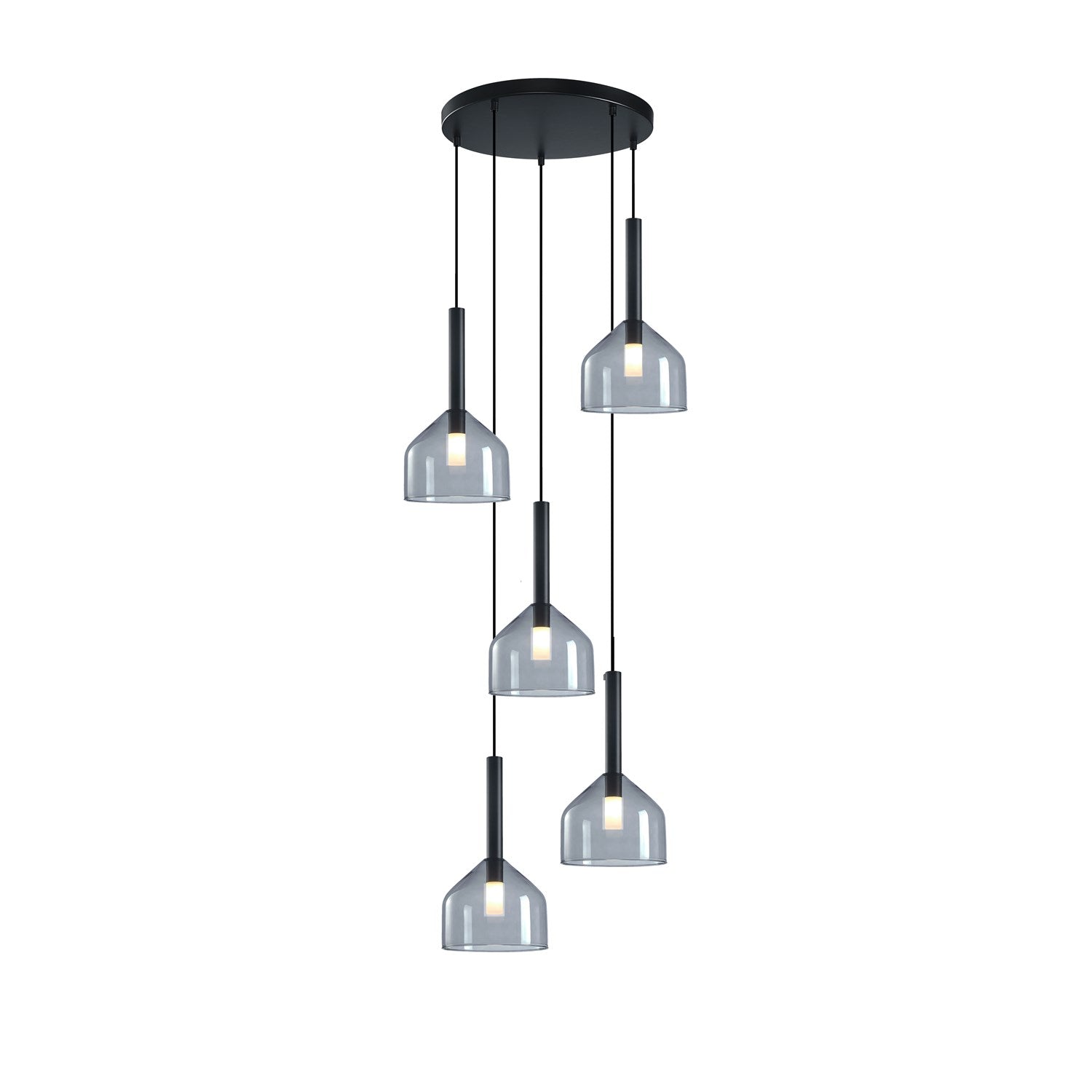 Collection 5-Light Chandelier Black by Artcraft