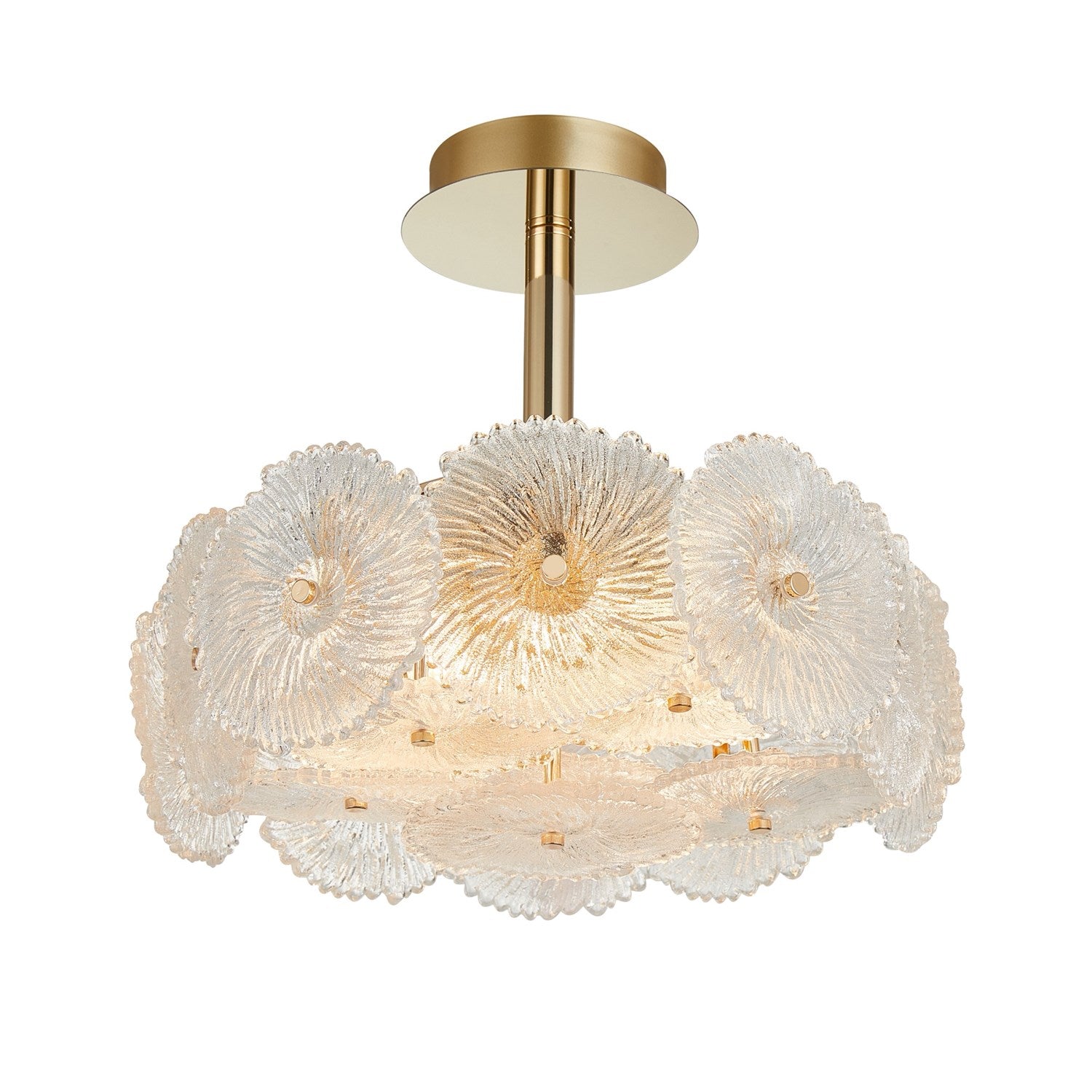 Collection 6-Light Semi-Flush Mount Brass by Artcraft