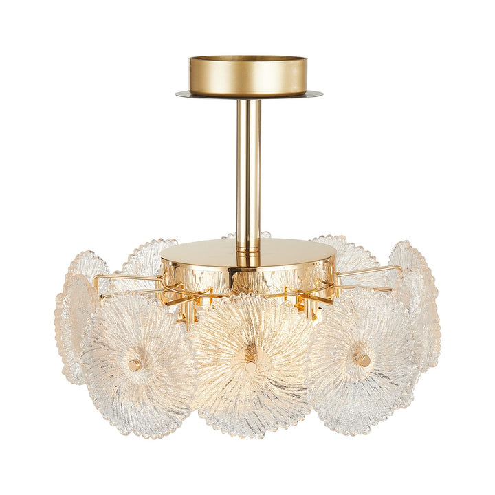 Collection 6-Light Semi-Flush Mount Brass