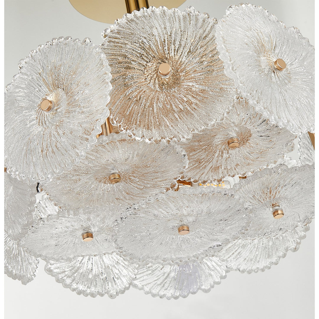 Collection 6-Light Semi-Flush Mount Brass