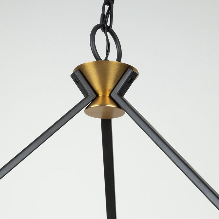 Collection 15-Light Chandelier Black And Brushed Brass