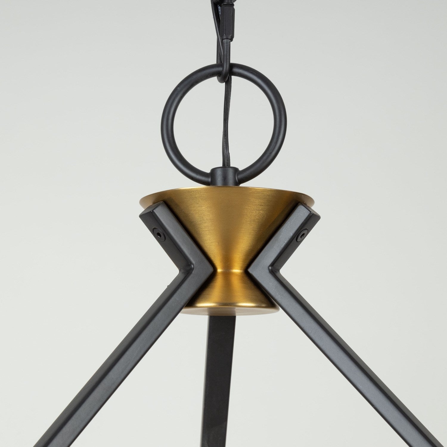 Collection 6-Light Chandelier Black And Brushed Brass