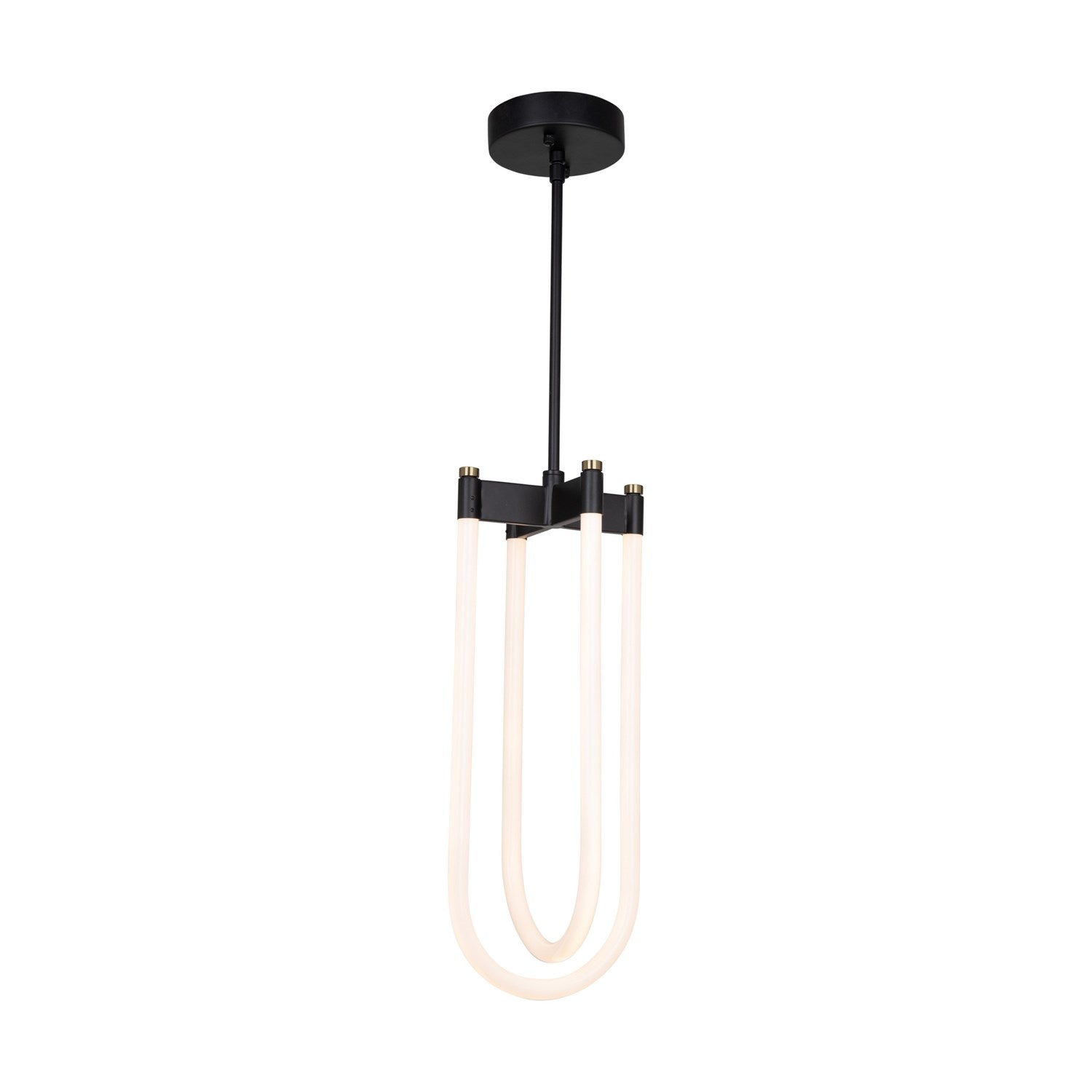 Collection 2-Light Pendant Black And Brushed Brass by Artcraft