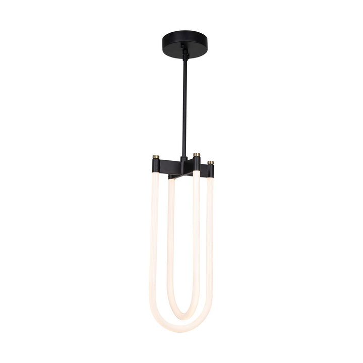 Collection 2-Light Pendant Black And Brushed Brass by Artcraft