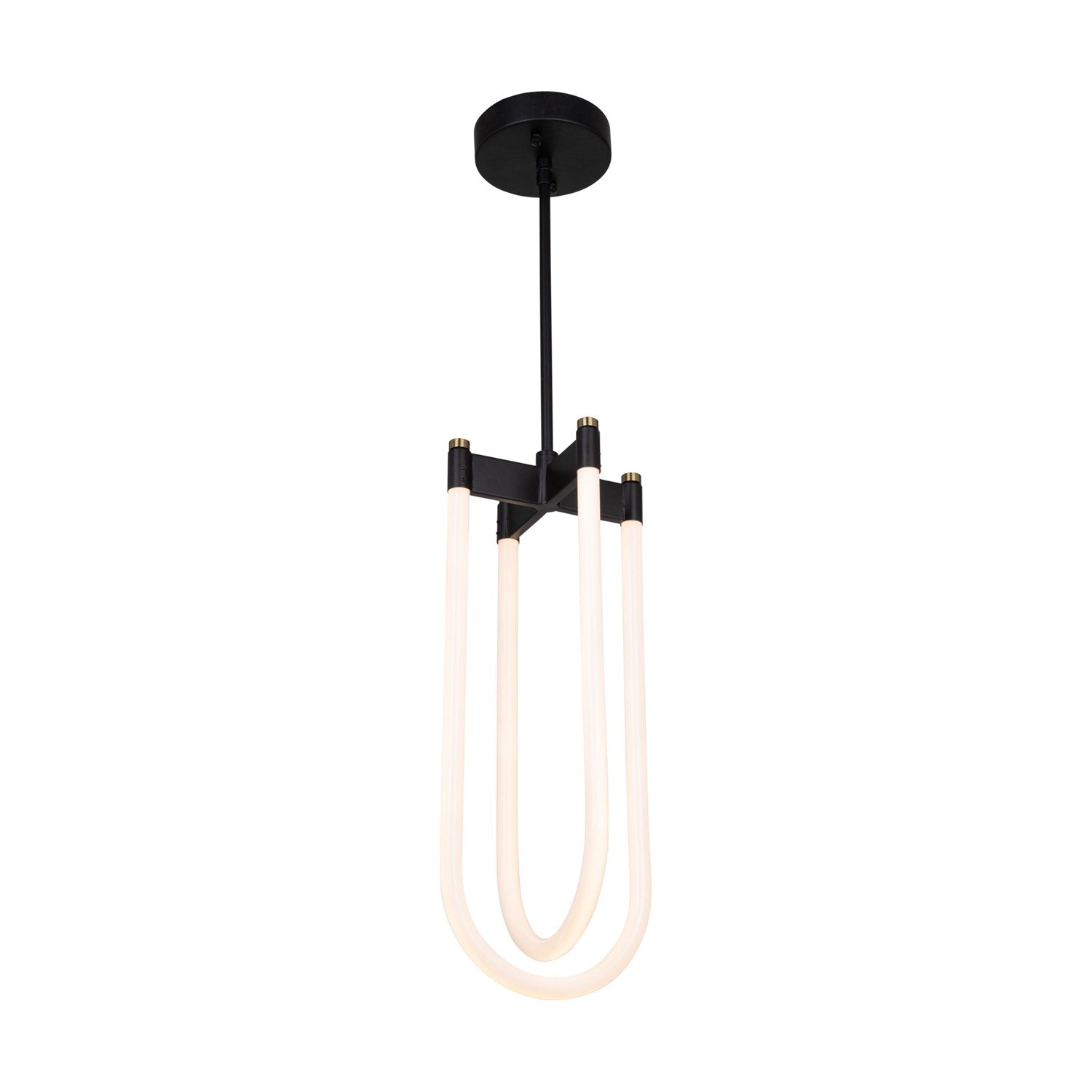 Collection 2-Light Pendant Black And Brushed Brass