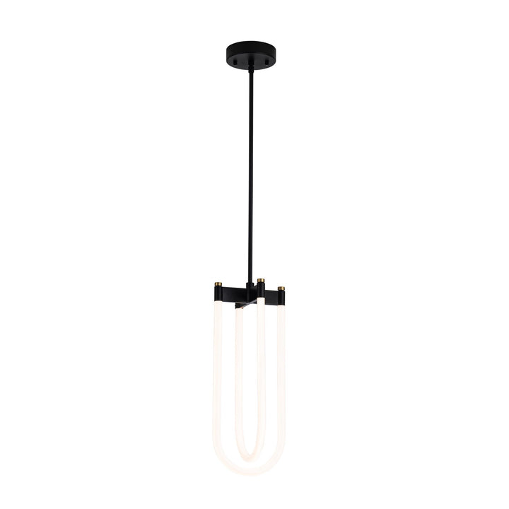 Collection 2-Light Pendant Black And Brushed Brass
