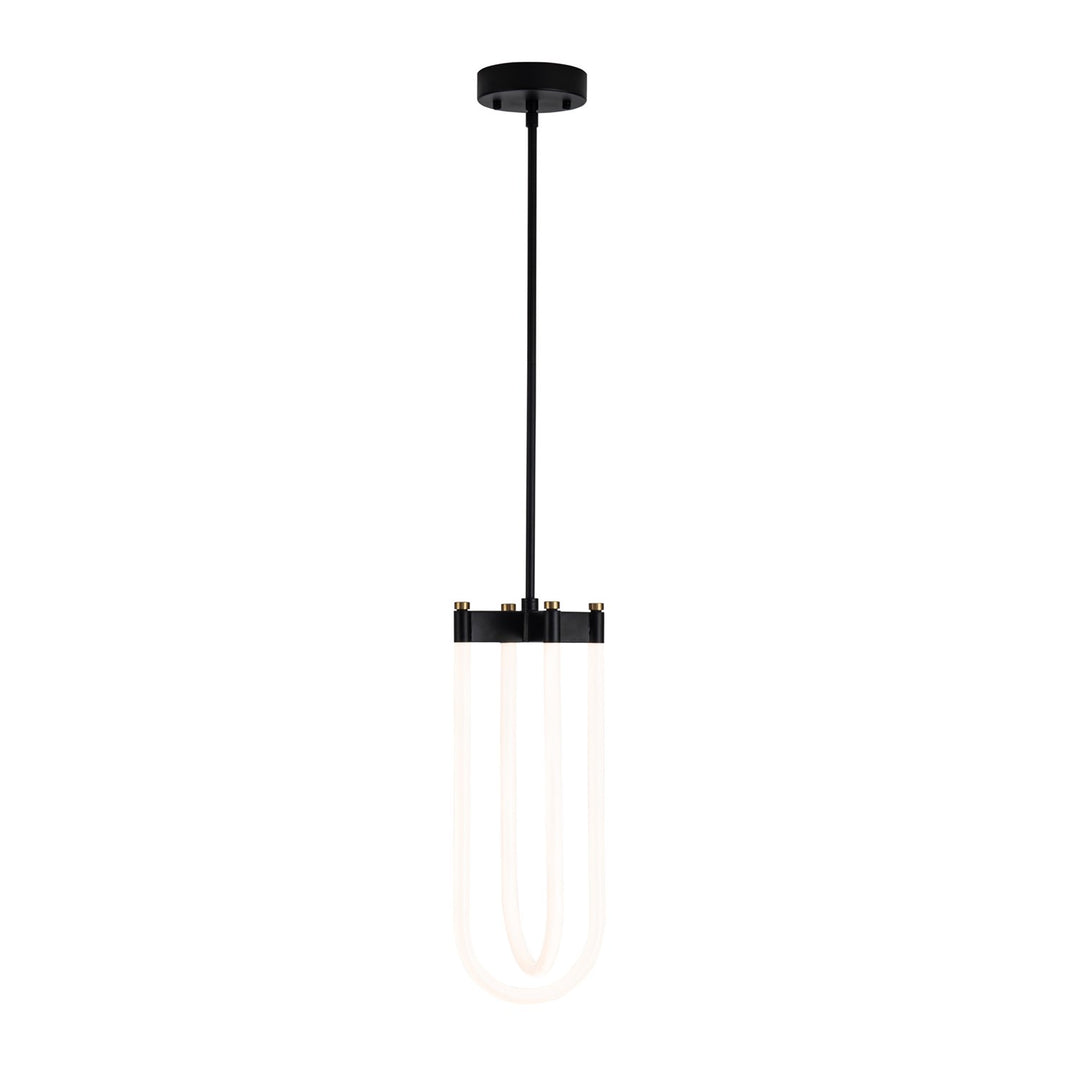Collection 2-Light Pendant Black And Brushed Brass