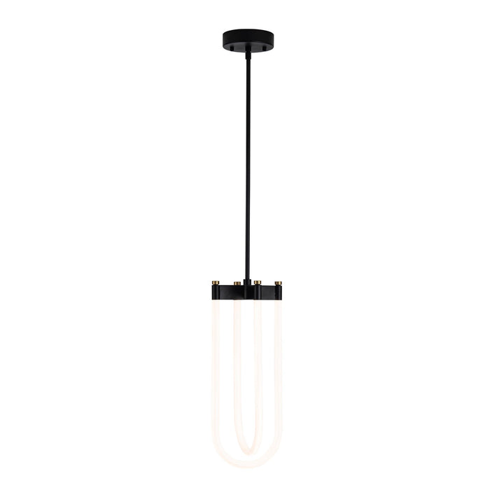 Collection 2-Light Pendant Black And Brushed Brass