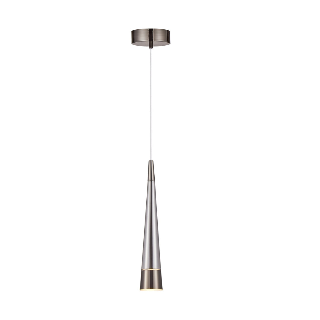 Collection 1-Light Pendant Pearl Black And Smoke by Artcraft