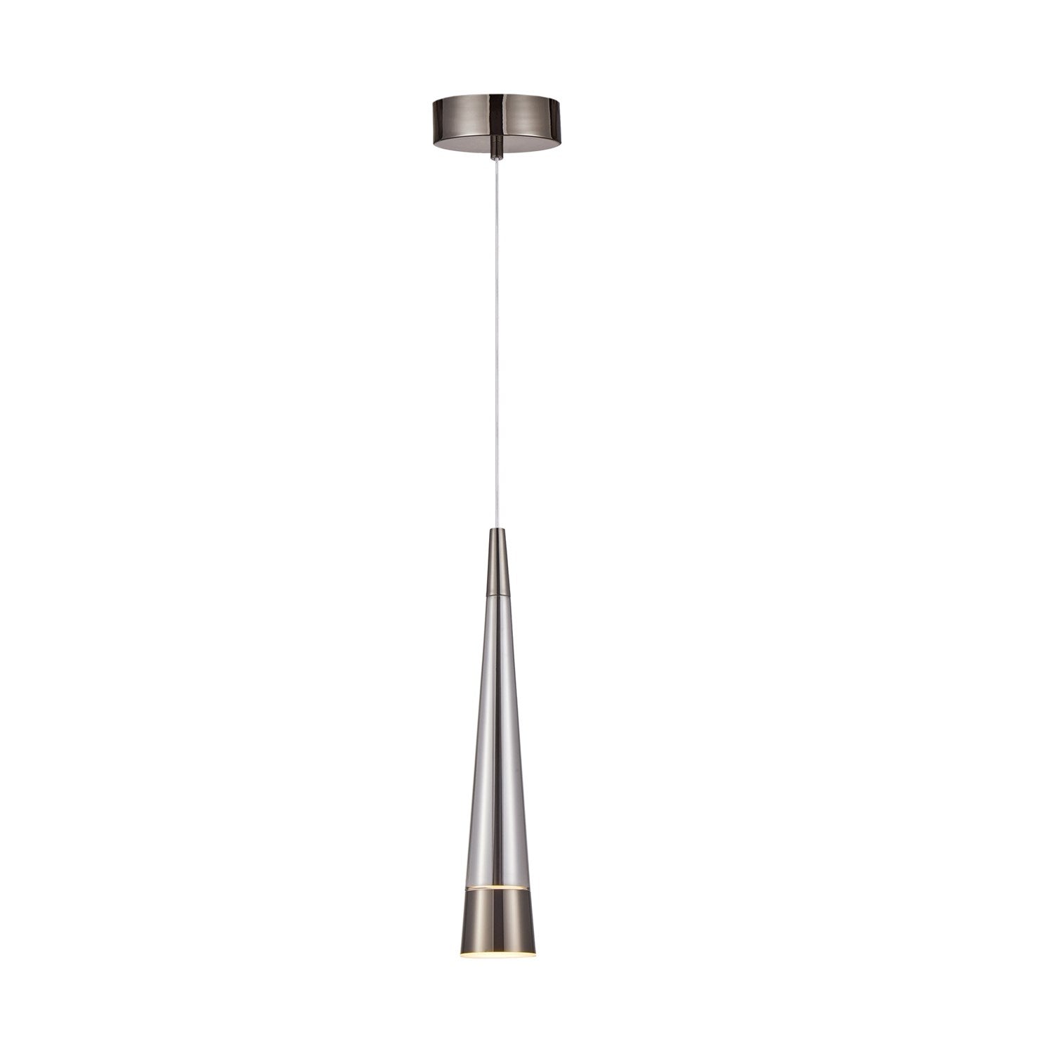 Collection 1-Light Pendant Pearl Black And Smoke by Artcraft
