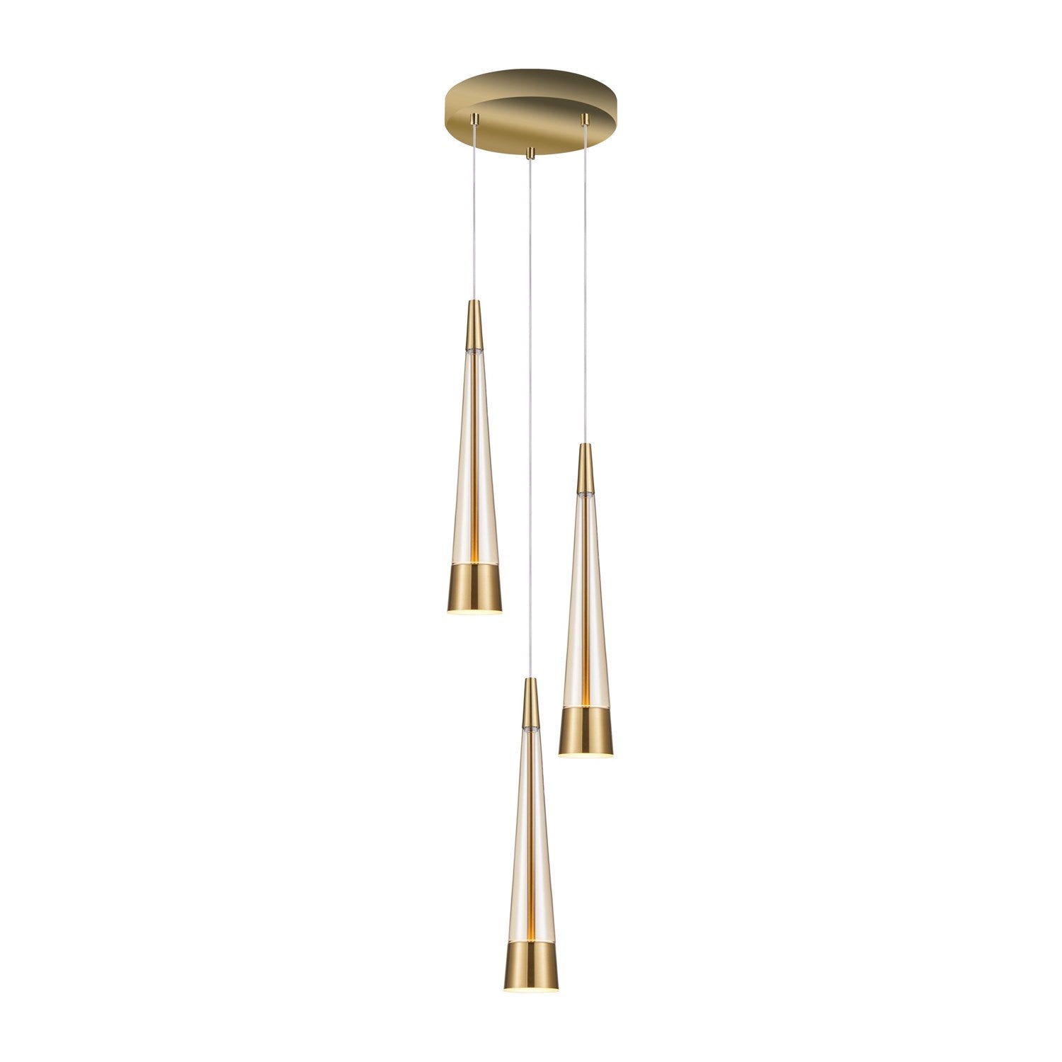 Collection 3-Light Chandelier Brass by Artcraft