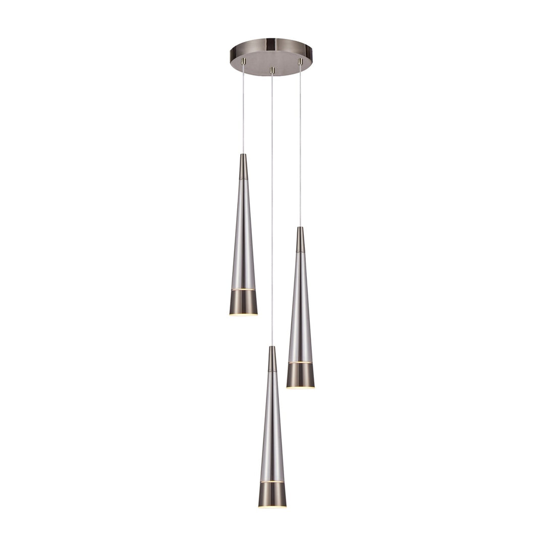 Collection 3-Light Chandelier Pearl Black And Smoke by Artcraft