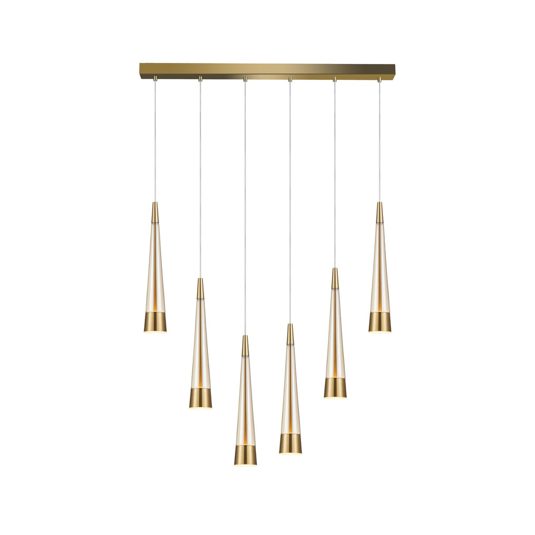 Collection 6-Light Island Light Brass by Artcraft