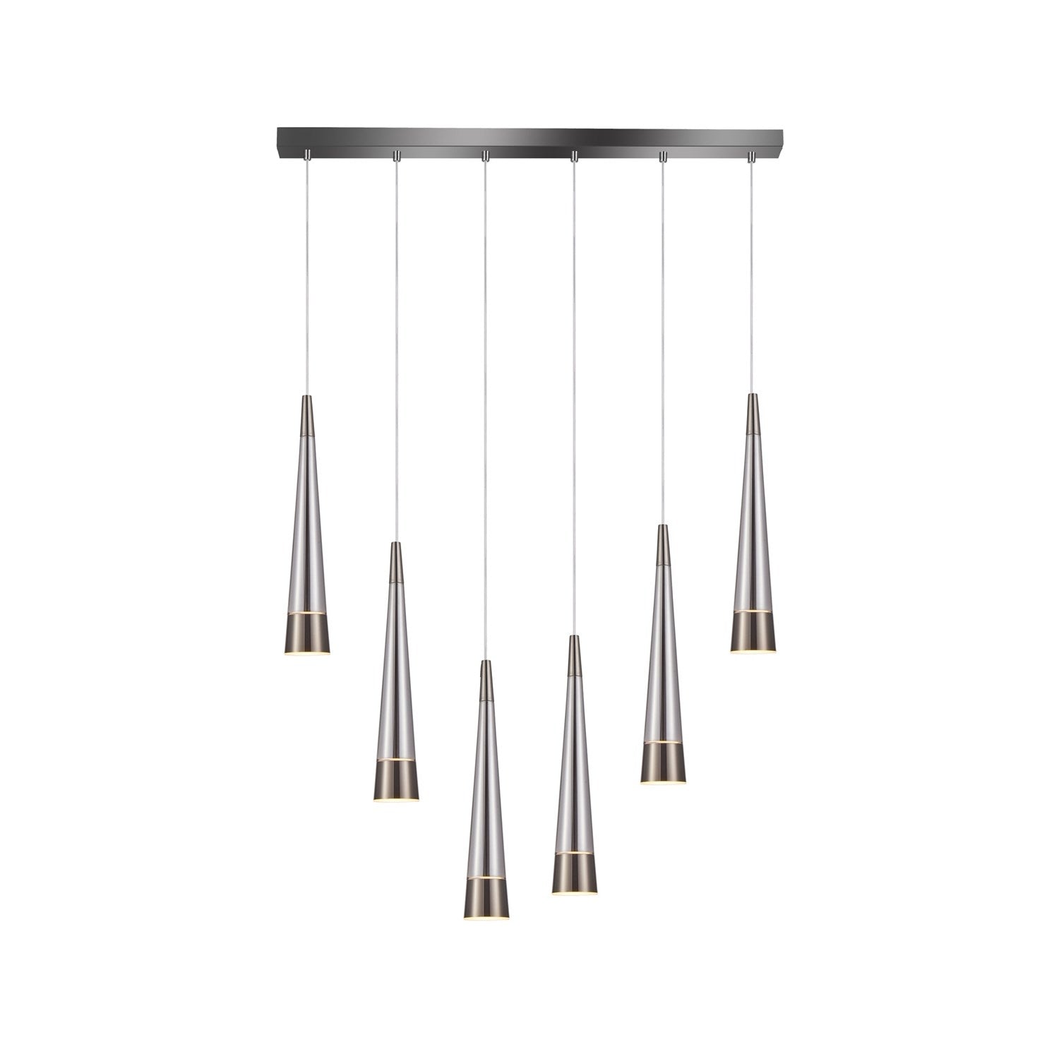Collection 6-Light Island Light Pearl Black And Smoke by Artcraft