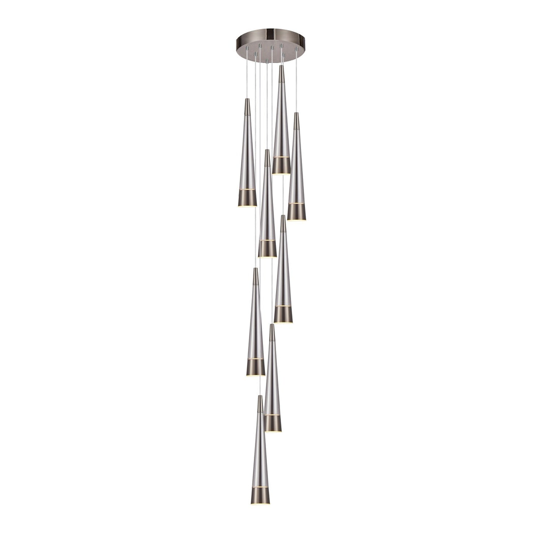 Collection 9-Light Chandelier Pearl Black And Smoke by Artcraft