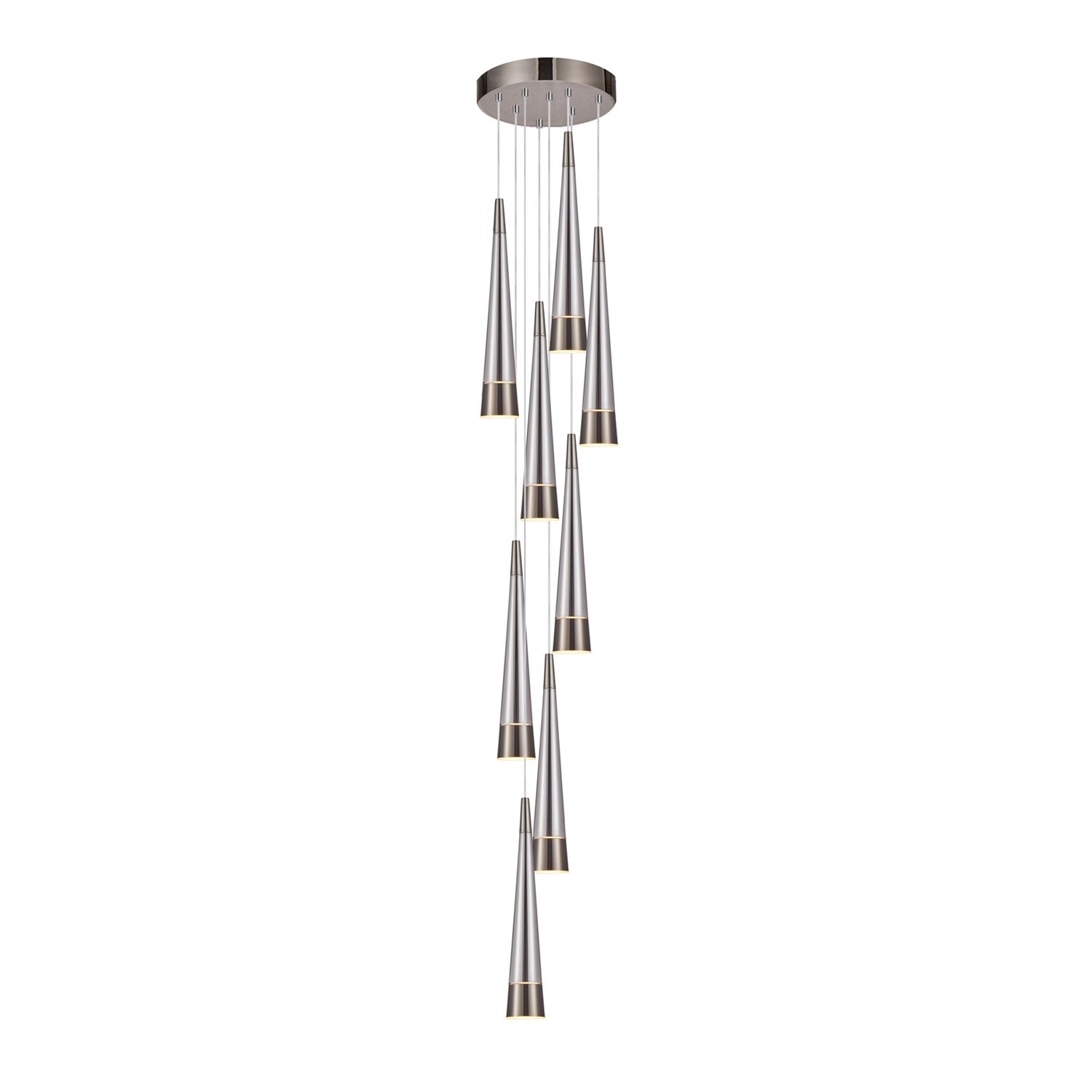 Collection 9-Light Chandelier Pearl Black And Smoke by Artcraft