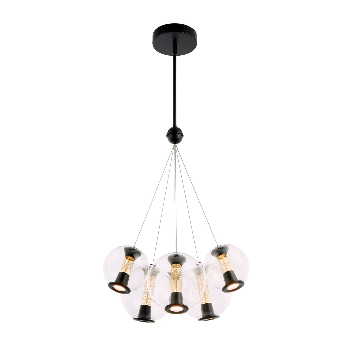 Collection 6-Light Chandelier Black by Artcraft