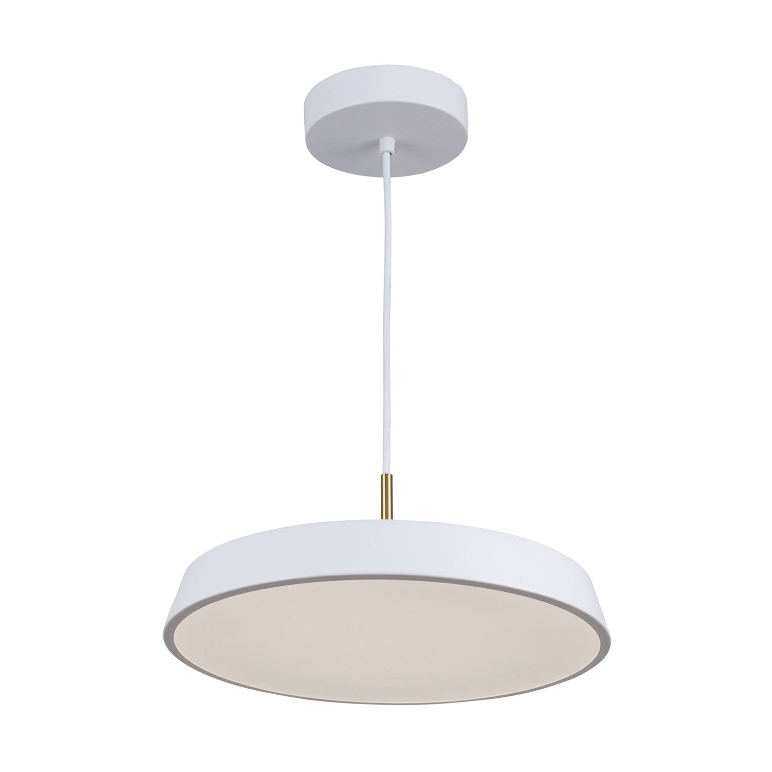 Collection 1-Light 12" Pendant White by Artcraft
