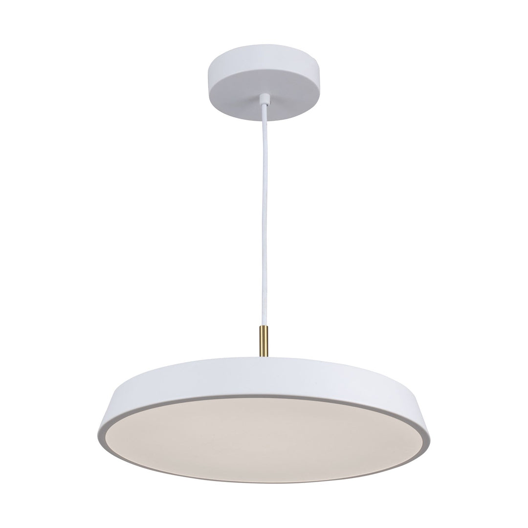 Collection 1-Light 16" Pendant White by Artcraft