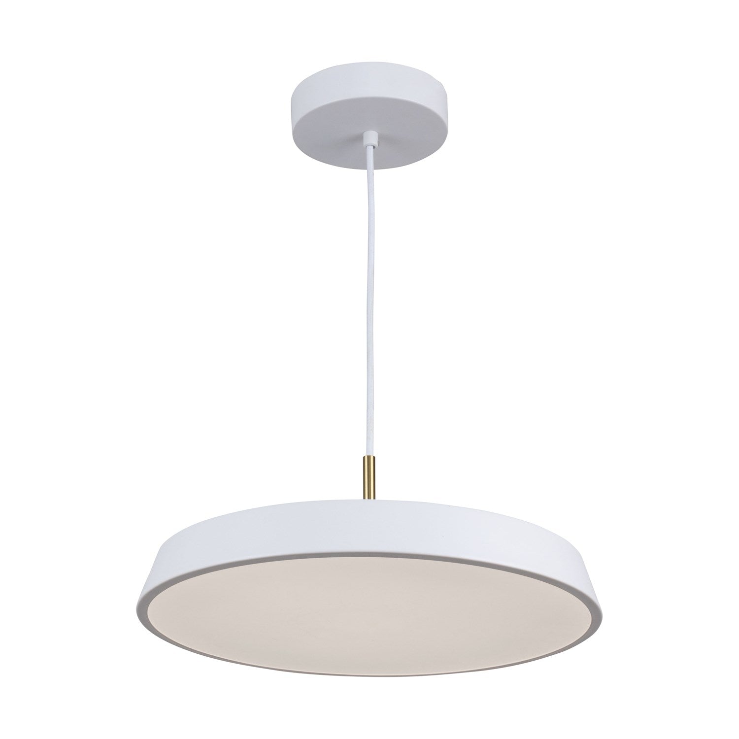 Collection 1-Light 16" Pendant White by Artcraft