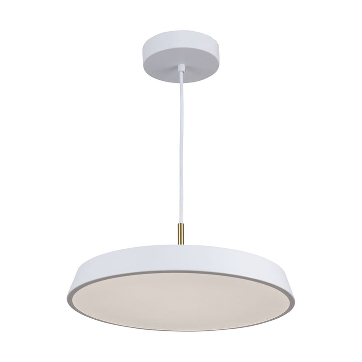 Collection 1-Light 16" Pendant White by Artcraft