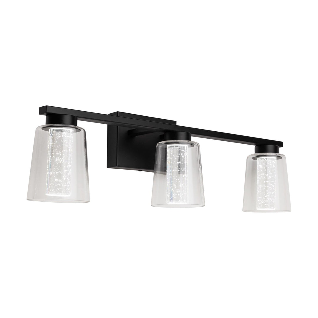 Collection 3-Light Bathroom Vanity Fixture Black by Artcraft
