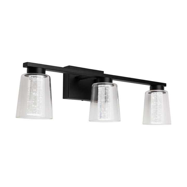 Collection 3-Light Bathroom Vanity Fixture Black by Artcraft