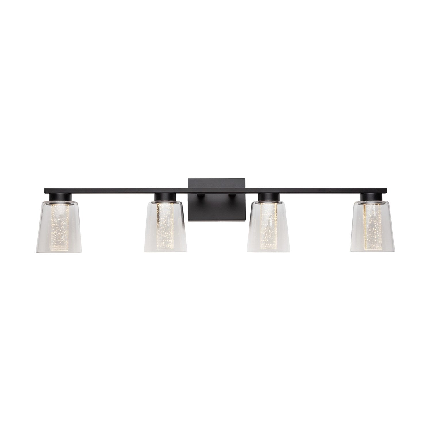 Collection 4-Light Bathroom Vanity Fixture Black by Artcraft