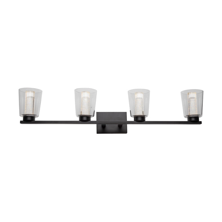 Collection 4-Light Bathroom Vanity Fixture Black