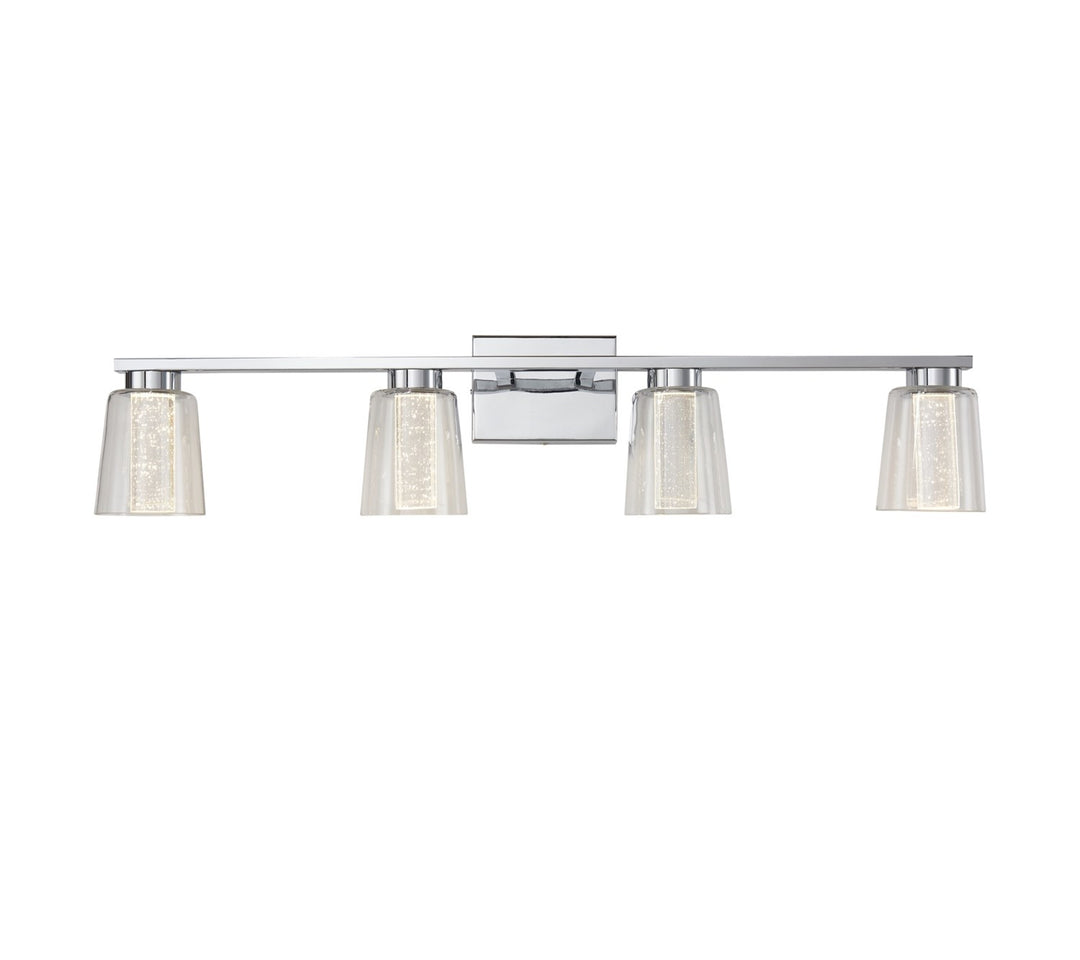 Collection 4-Light Bathroom Vanity Fixture Chrome