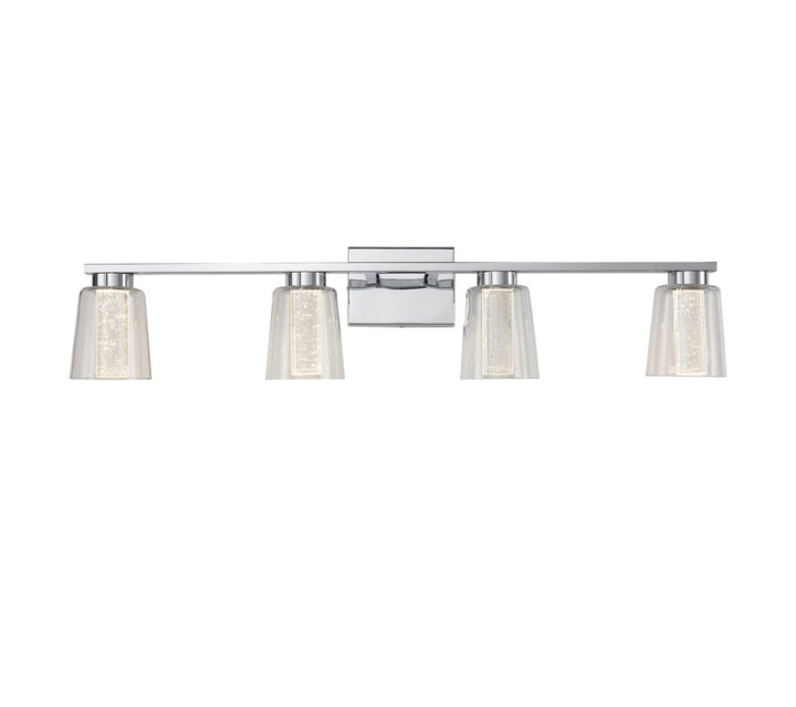 Collection 4-Light Bathroom Vanity Fixture Chrome