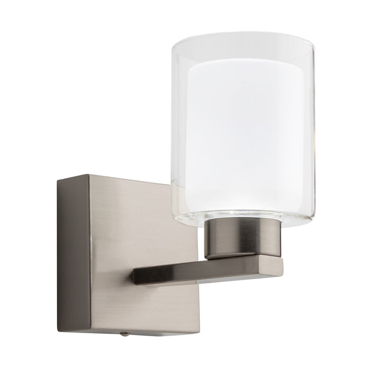 Collection 1-Light Bathroom Sconce Brushed Nickel by Artcraft