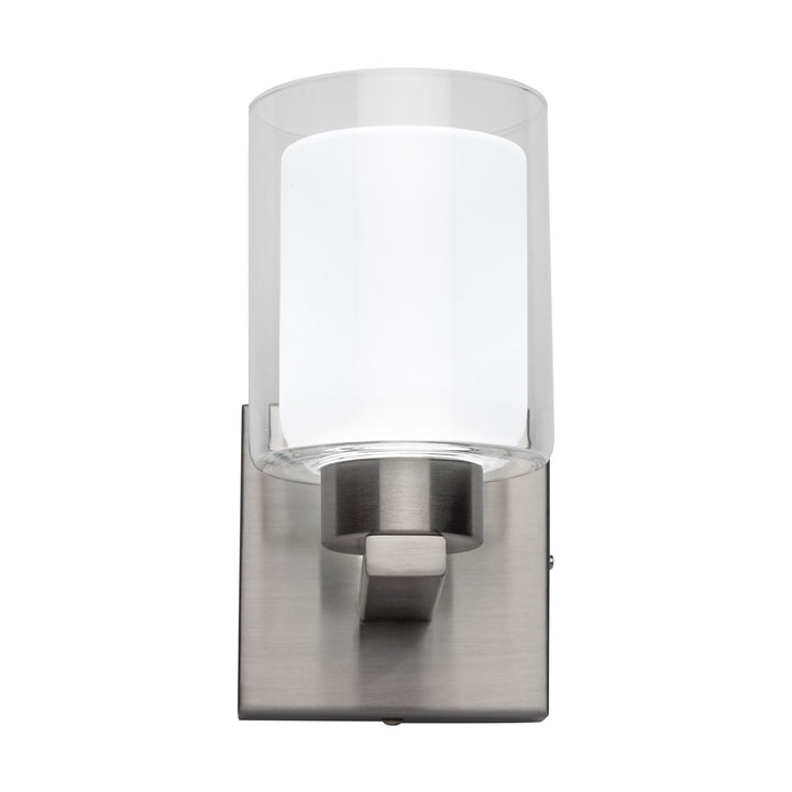 Collection 1-Light Bathroom Sconce Brushed Nickel