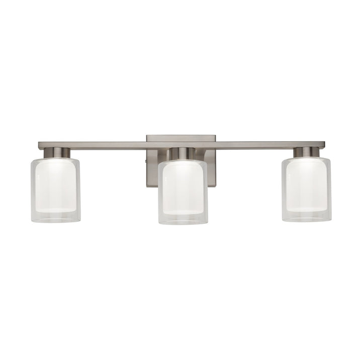 Collection 3-Light Bathroom Vanity Fixture Brushed Nickel by Artcraft