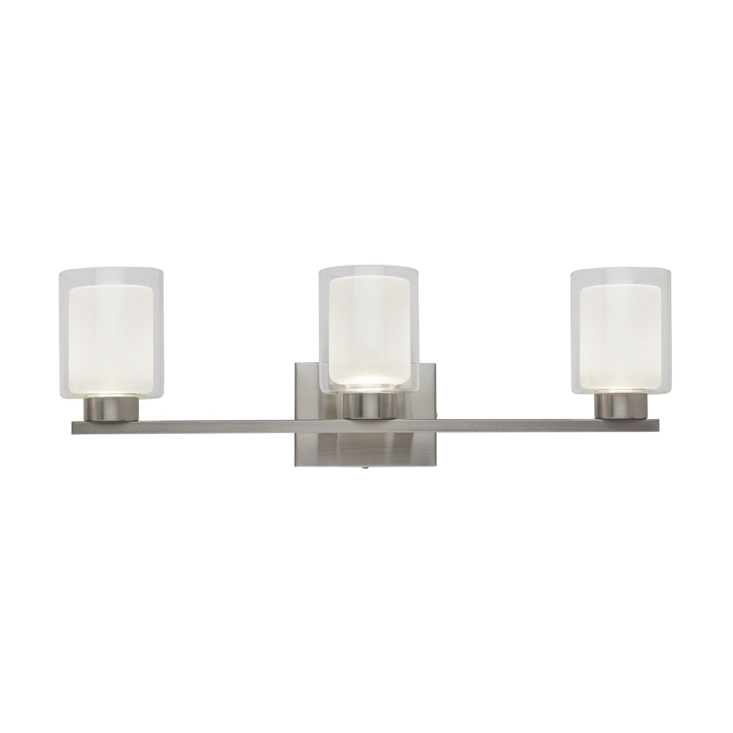Collection 3-Light Bathroom Vanity Fixture Brushed Nickel