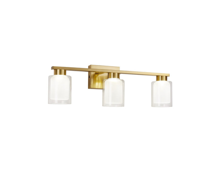 Collection 3-Light Bathroom Vanity Fixture Brass by Artcraft