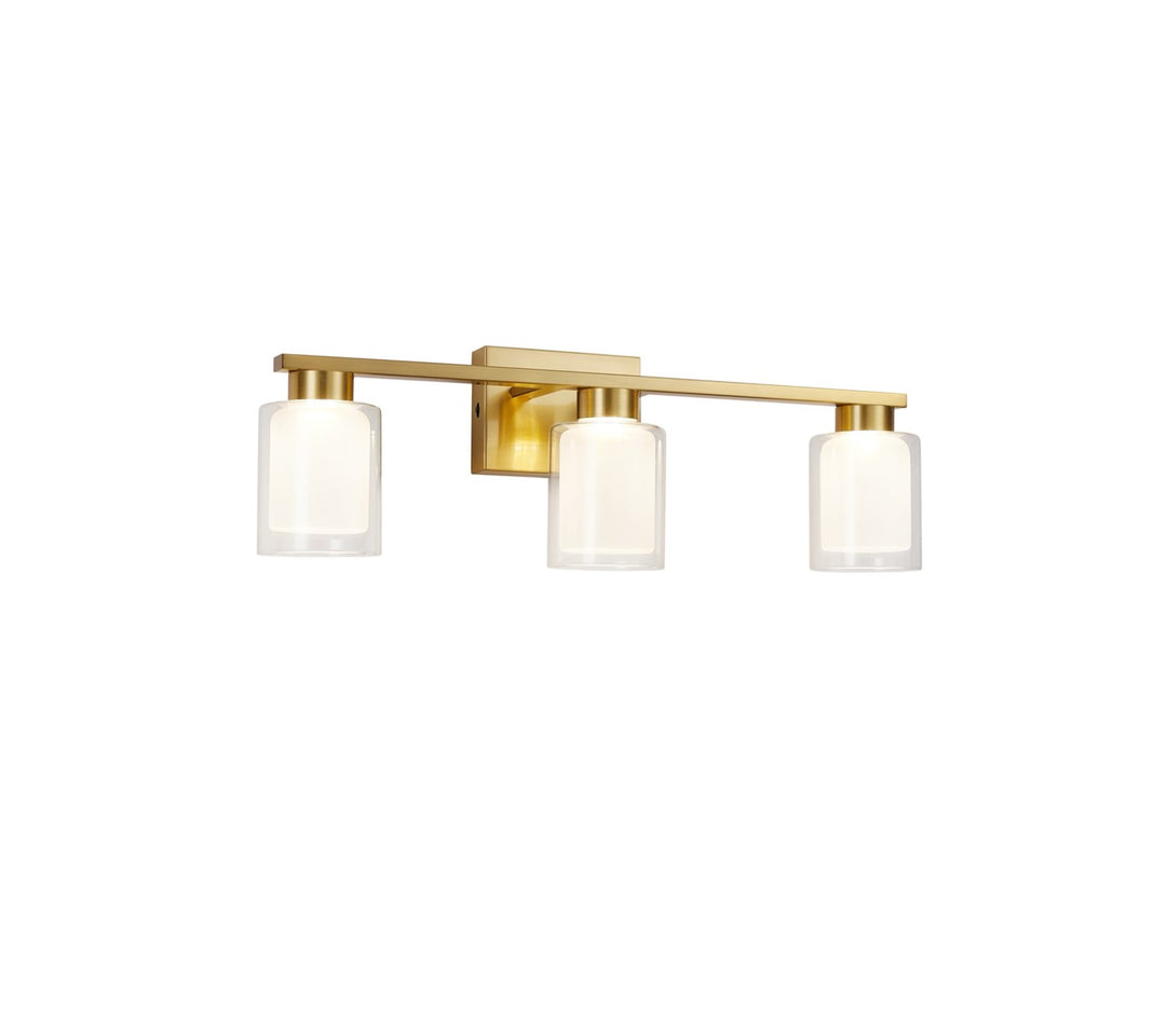 Collection 3-Light Bathroom Vanity Fixture Brass
