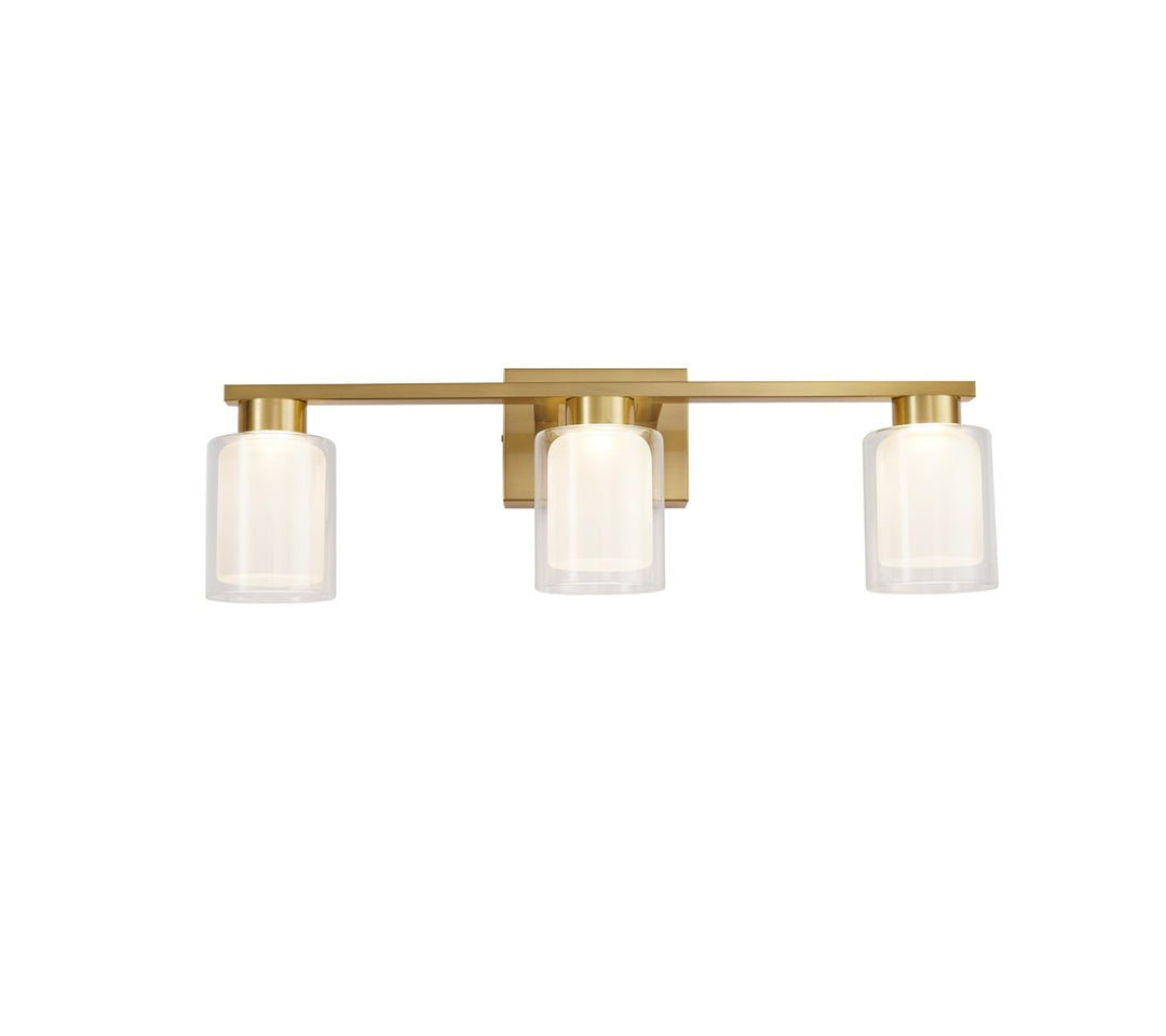 Collection 3-Light Bathroom Vanity Fixture Brass
