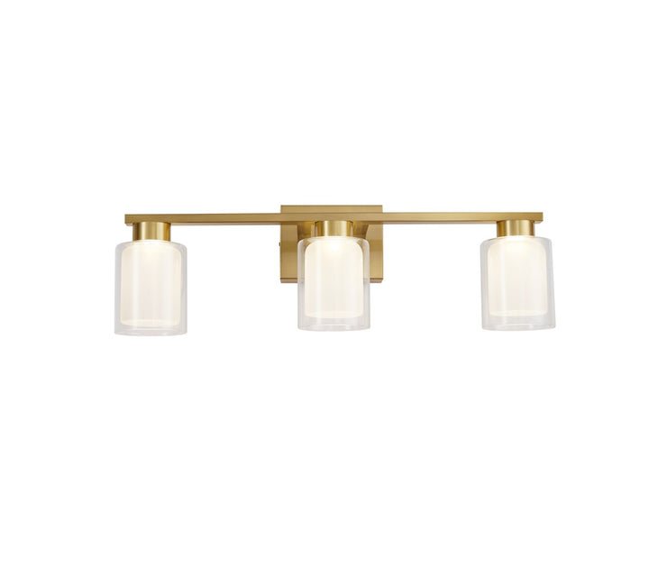 Collection 3-Light Bathroom Vanity Fixture Brass
