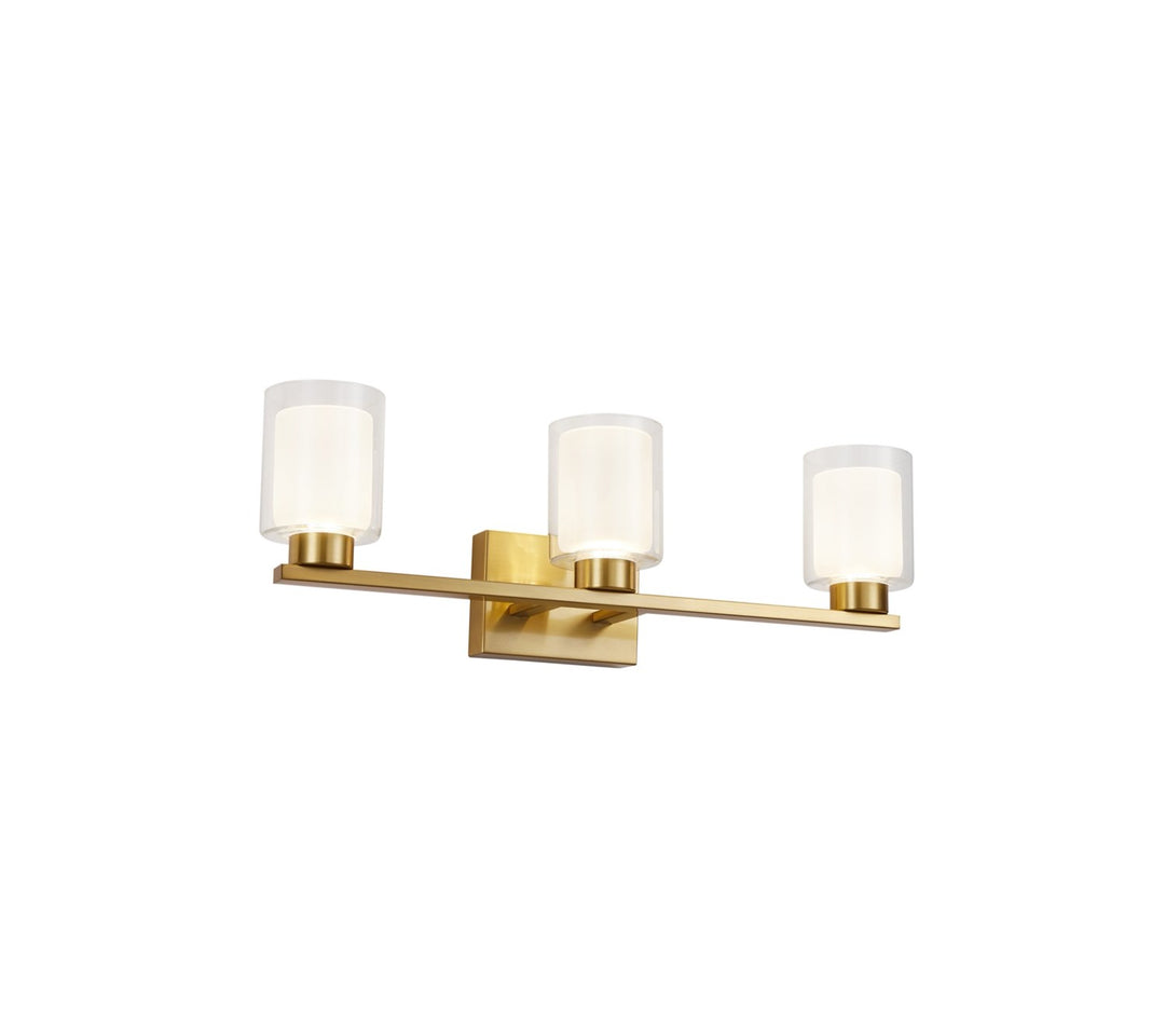 Collection 3-Light Bathroom Vanity Fixture Brass